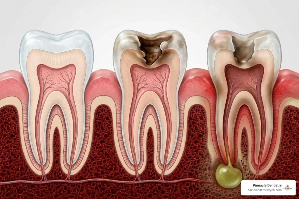 diagram of tooth pain self assessment triage process